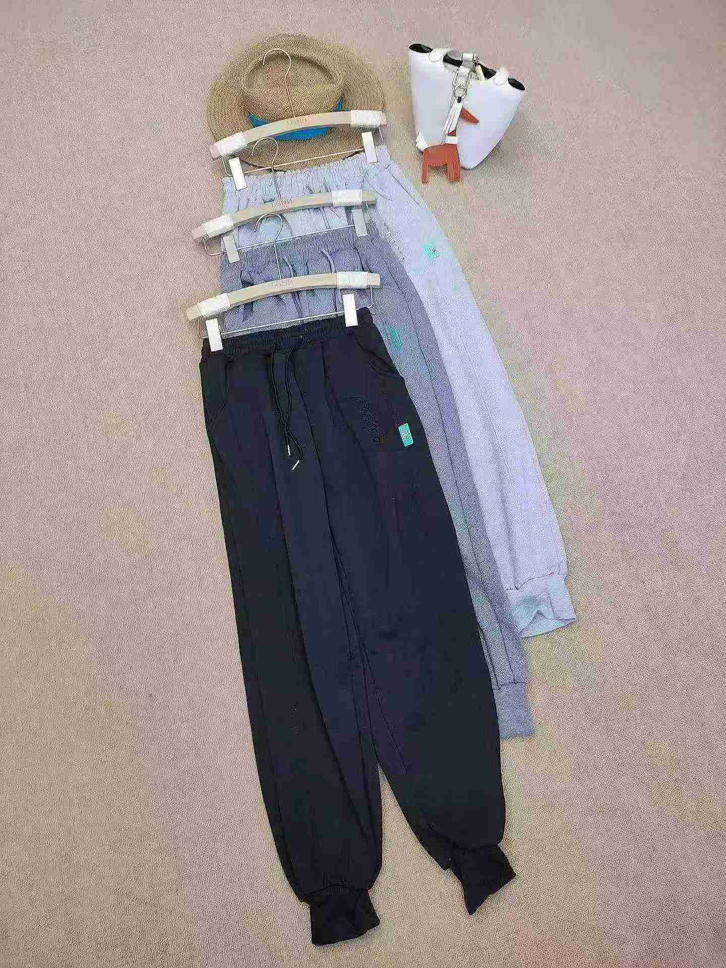 317 Pcs Letter Embroidered Casual Drawstring Sweatpants - Image 9