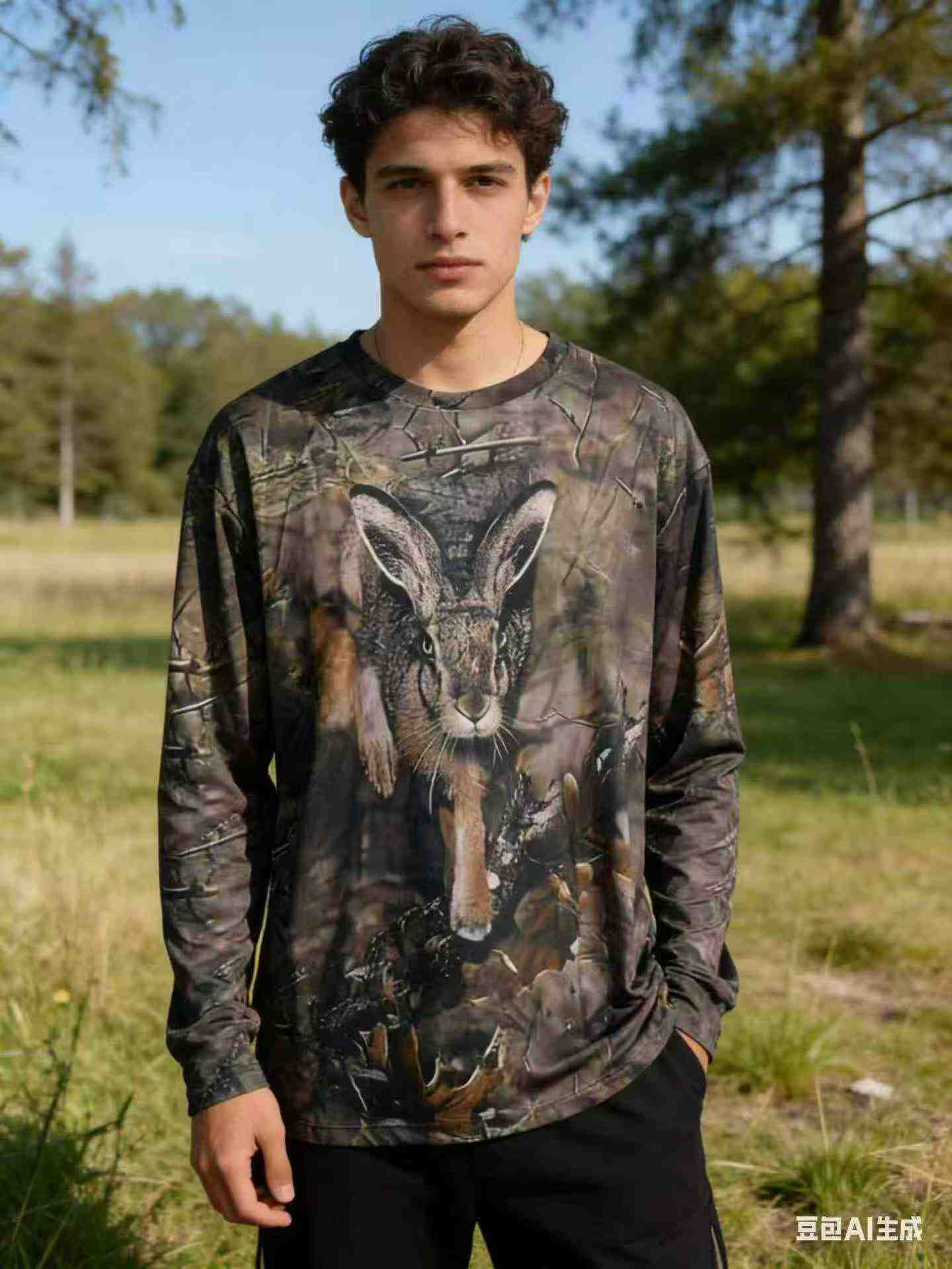 2 Complete Designs Men's 3D Printed Long Sleeve T-Shirts Bulk Clearance - Image 4