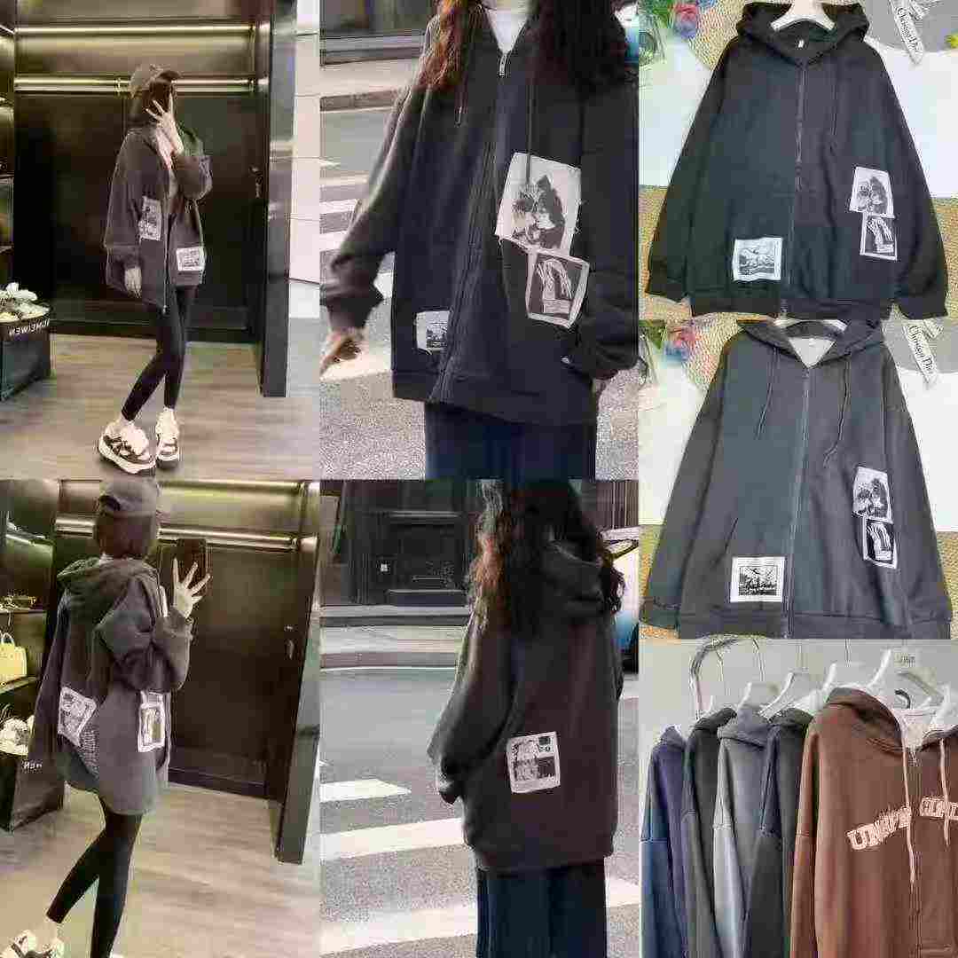 Fleece Thickened Zip Up Hoodie, 288 Pieces - Image 2