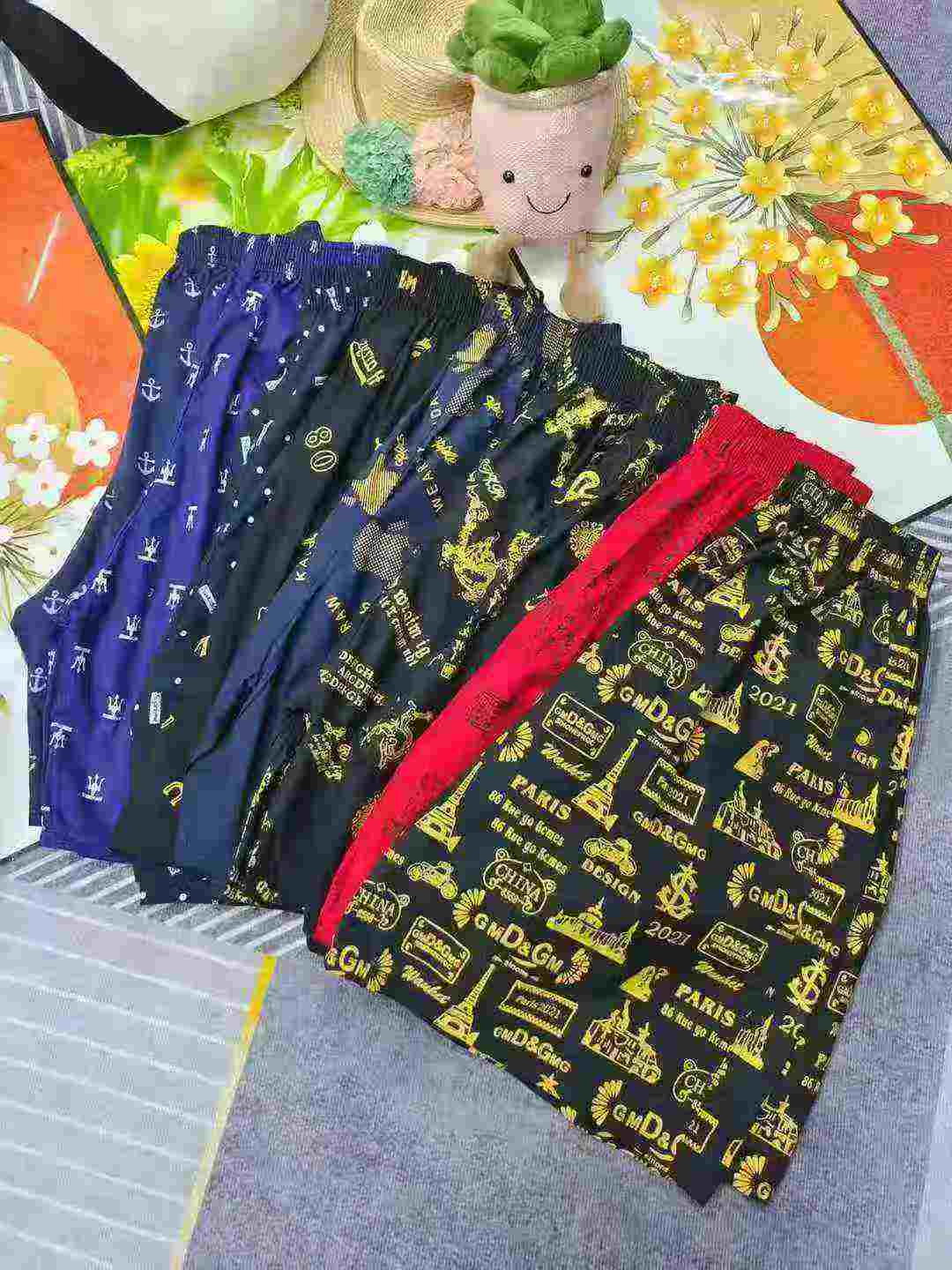 2800 Pcs Summer Thin Men's Loose Plaid Cargo Casual Shorts One Size Individual Pack - Image 9