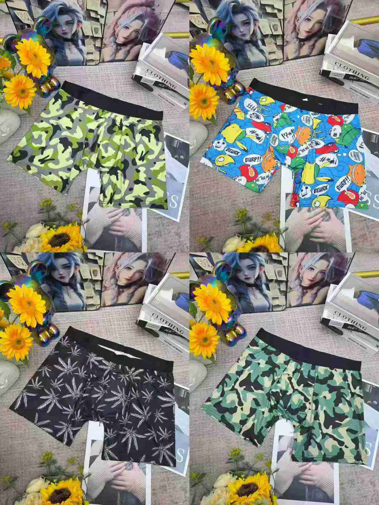 Men's Breathable Compression Sports Fitness Shorts XS-2XL, 300 Pieces, Mixed Small Lots, Individually Packaged - Image 3