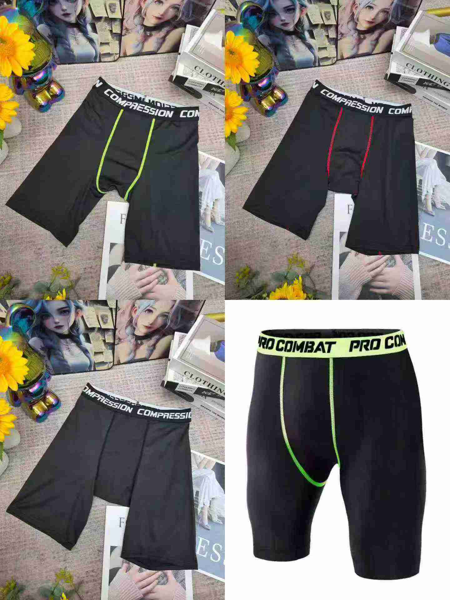 Men's Breathable Compression Sports Fitness Shorts XS-2XL, 300 Pieces, Mixed Small Lots, Individually Packaged - Image 8