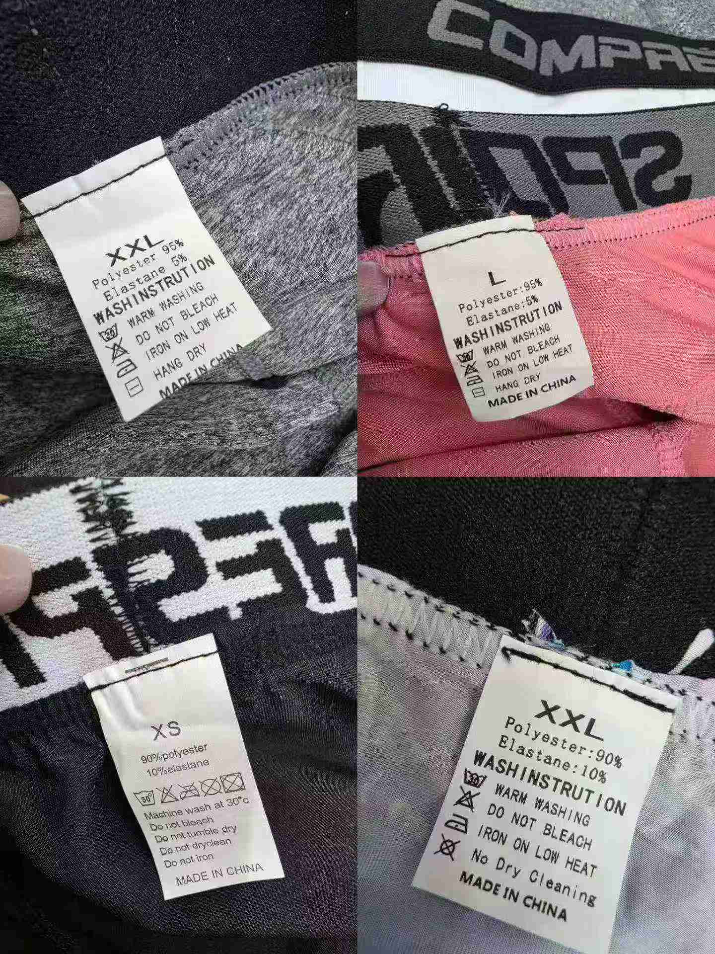 Men's Breathable Compression Sports Fitness Shorts XS-2XL, 300 Pieces, Mixed Small Lots, Individually Packaged - Image 9