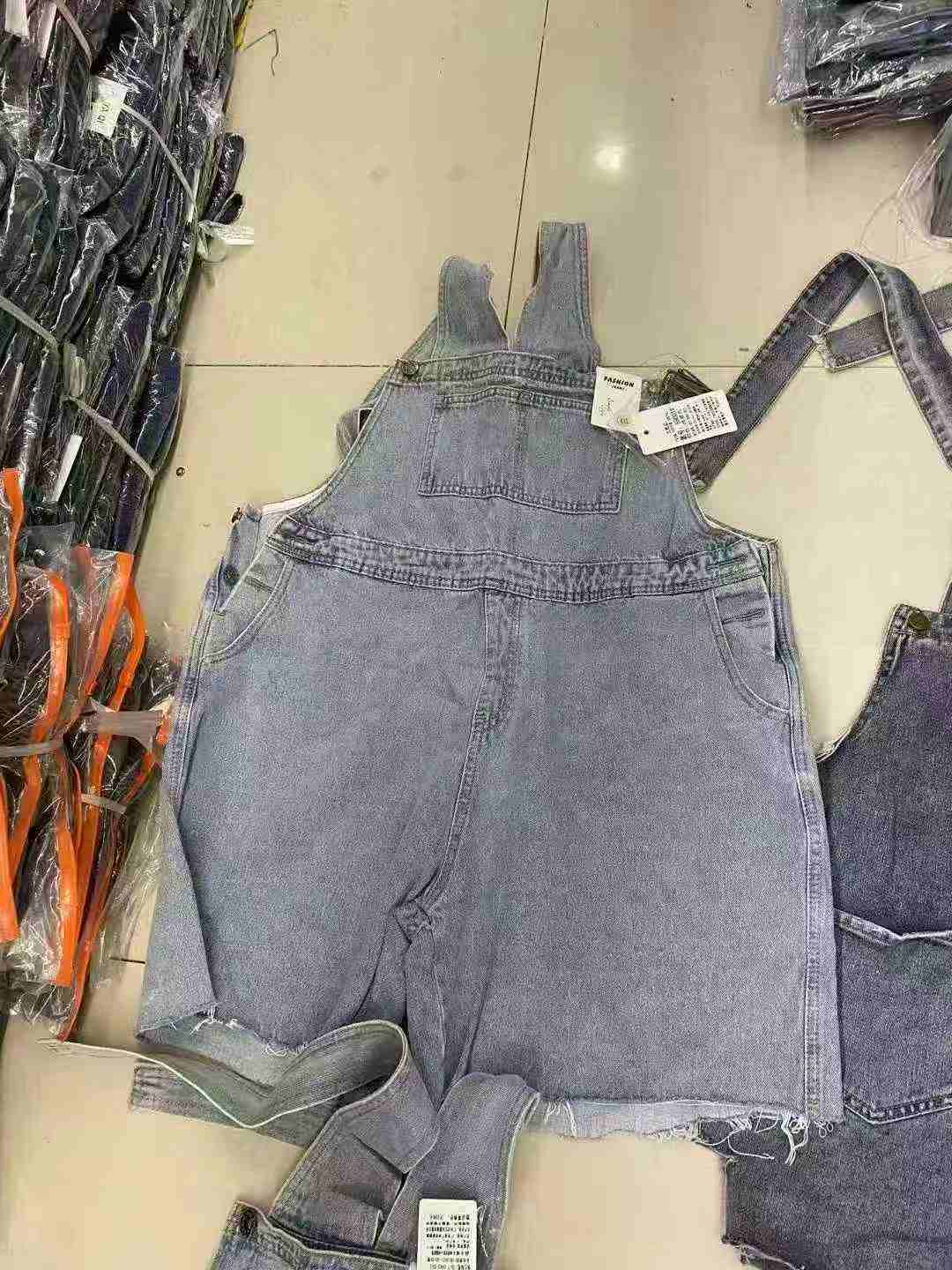 2000 Pcs Washed Mixed Denim Overall Shorts & Skirts Bulk Clearance Wholesale - Image 6
