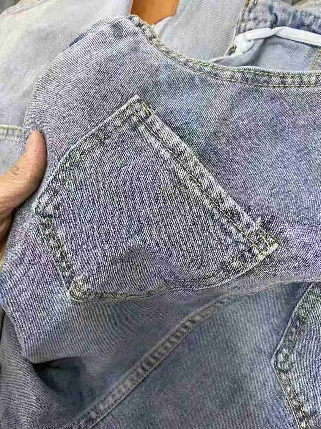 2000 Pcs Washed Mixed Denim Overall Shorts & Skirts Bulk Clearance Wholesale - Image 8