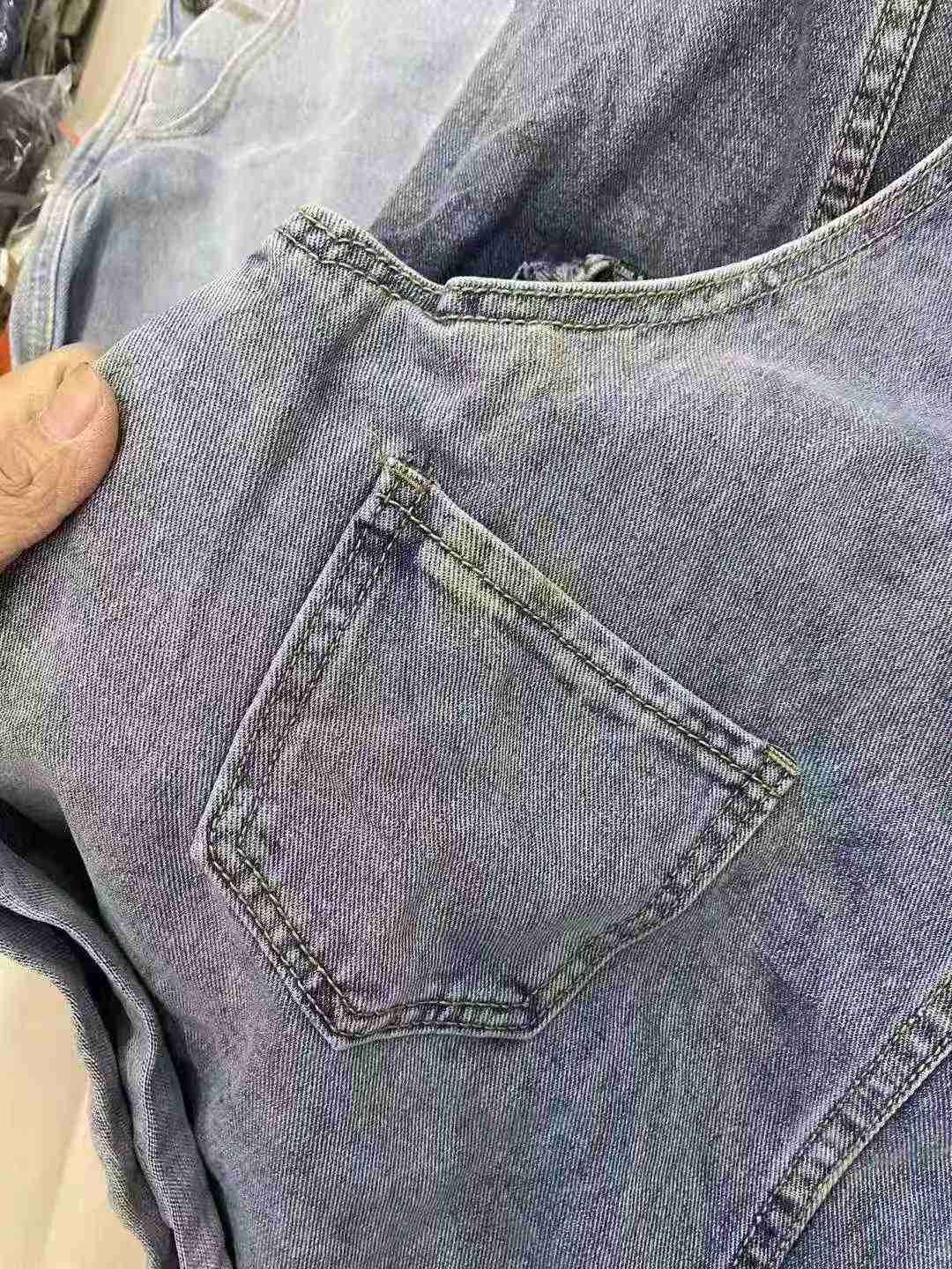 2000 Pcs Washed Mixed Denim Overall Shorts & Skirts Bulk Clearance Wholesale - Image 9