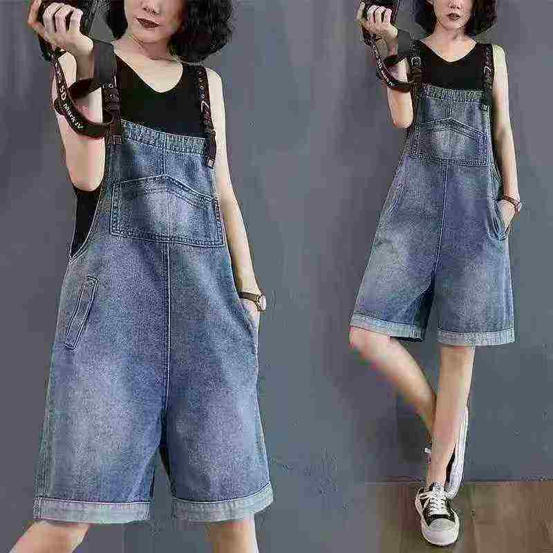 Washed Assorted Suspender Denim Shorts & Skirts Full Clearance 2000 Pieces Wholesale - Image 5