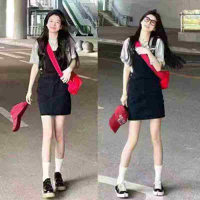 Washed Assorted Suspender Denim Shorts & Skirts Full Clearance 2000 Pieces Wholesale - Image 8