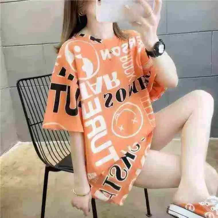 4440 sztuk damskich oversize letnich krótkorękawowych T-shirtów z nadrukiem - Image 6