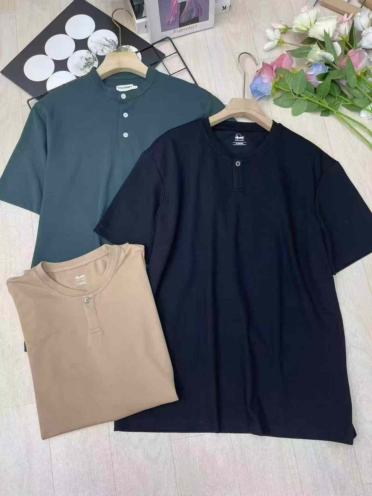 Good Quality Men's Short Sleeve T-shirts, Total 338 Pcs Clearance - Image 3