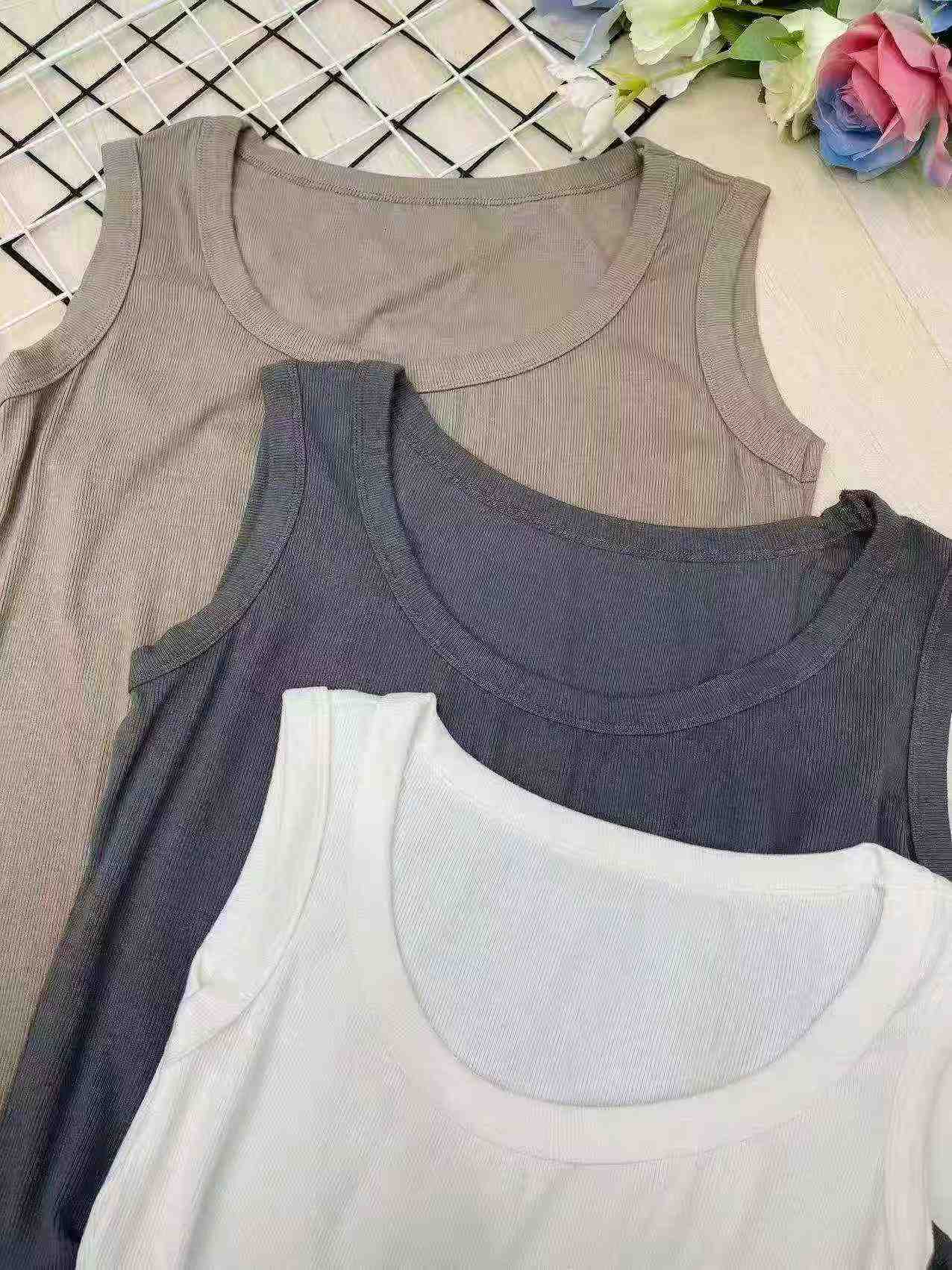 Women's Solid Ribbed Tank Top, 198 Pieces - Image 2