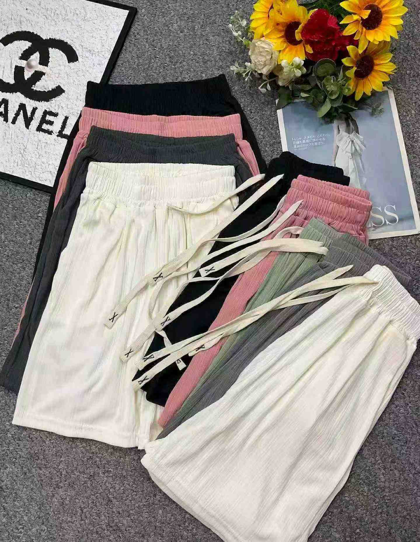 Summer New Loose Wide-leg Ice Silk Casual Shorts 1595 Pieces Wholesale Stock - Image 8