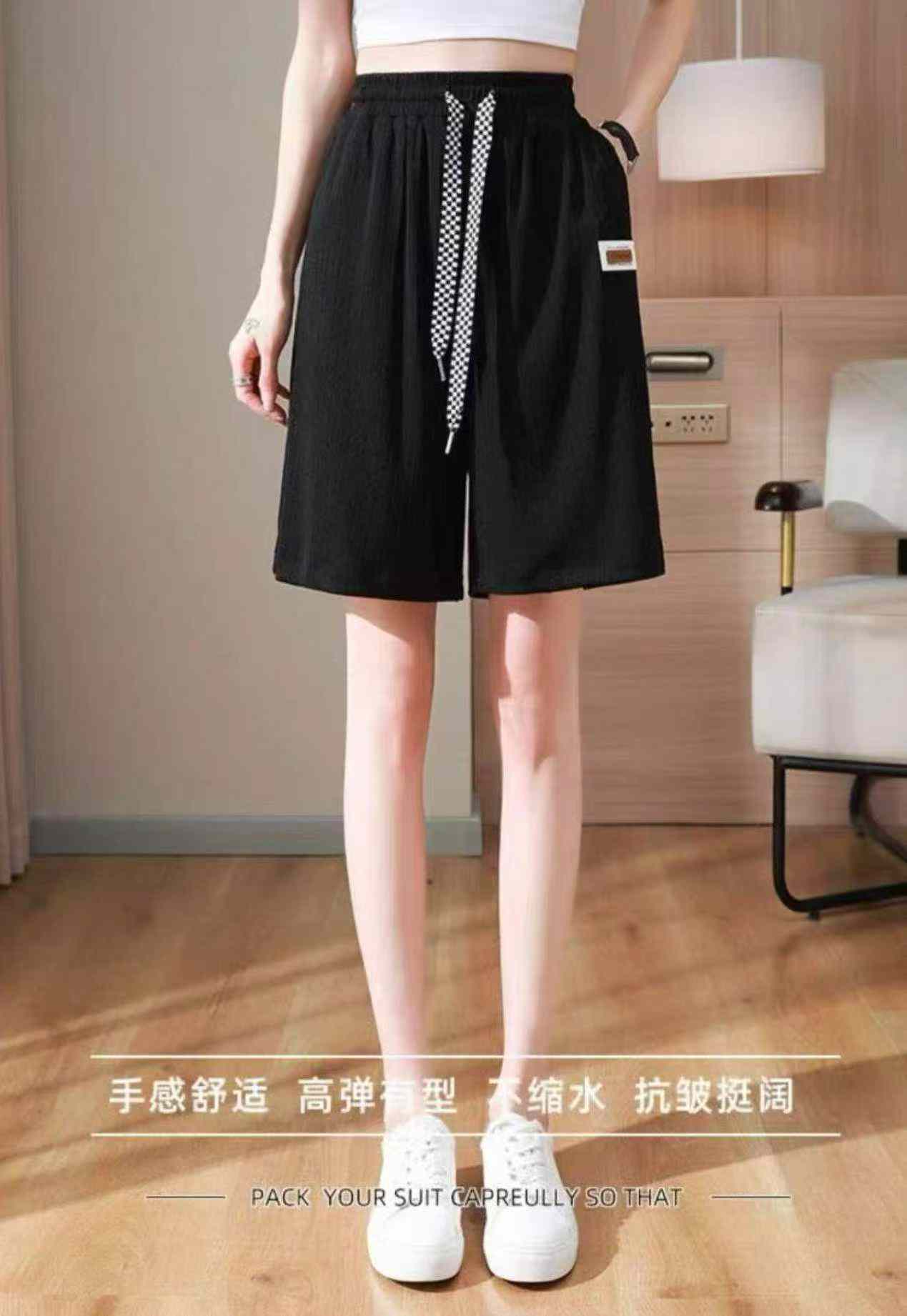 New Summer Retro Ice Silk Casual Unisex Shorts S-2XL 1595pcs - Image 4