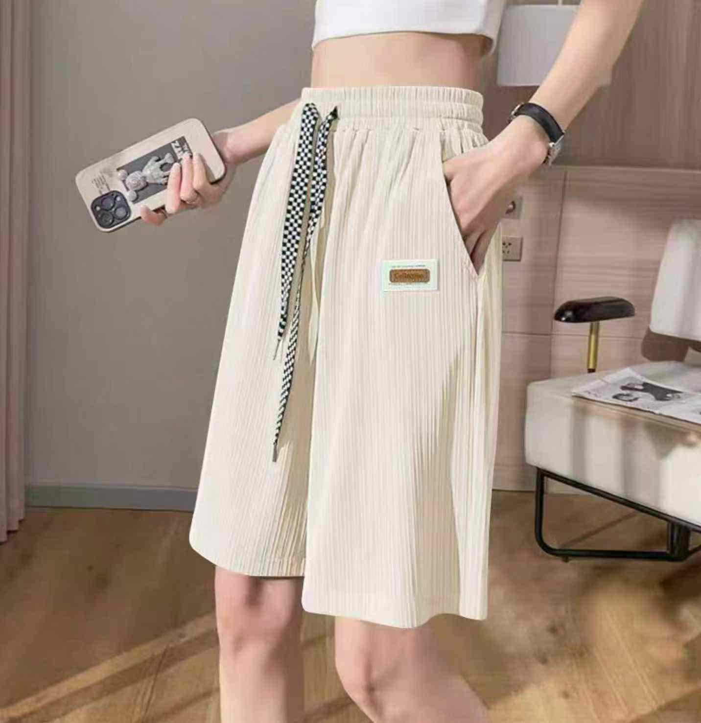 New Summer Retro Ice Silk Casual Unisex Shorts S-2XL 1595pcs - Image 6