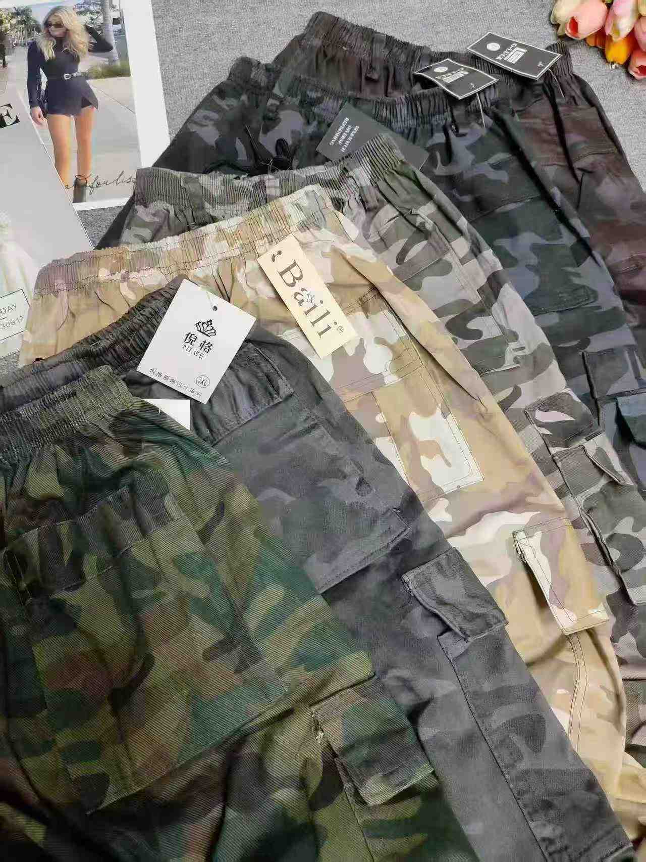 1500 Pcs Camouflage Cargo Pants XL-3XL Individual Packaging - Image 6