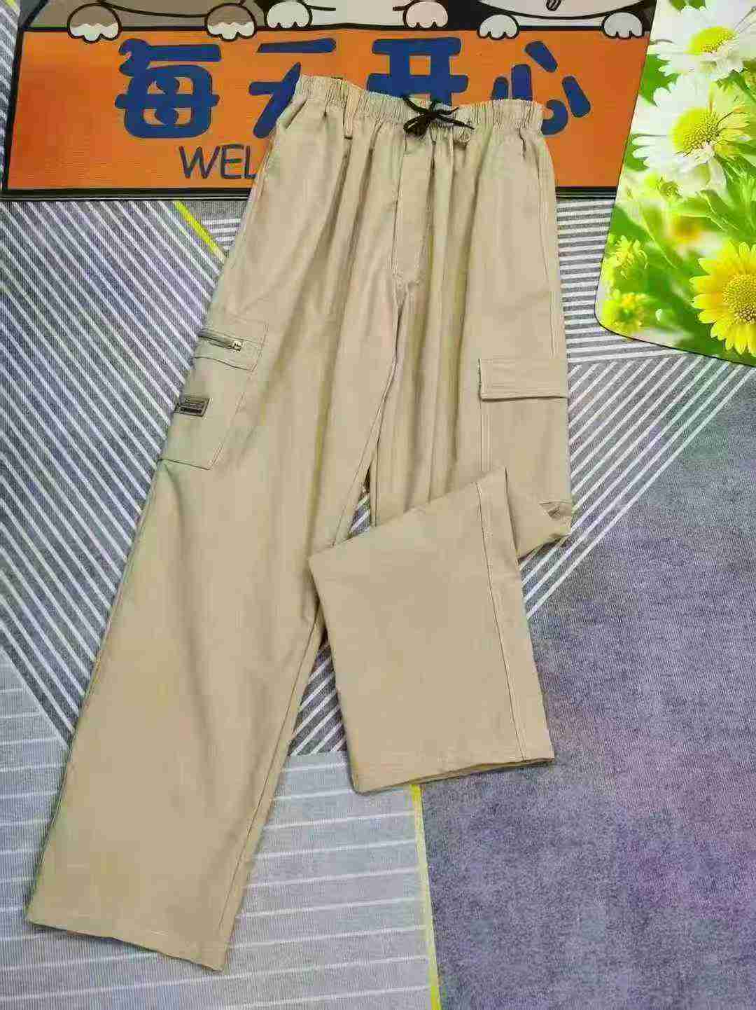 3000 Pcs Elastic Waist Straight Cargo Pants, Individual Pack, Sizes XL-XXXL - Image 8