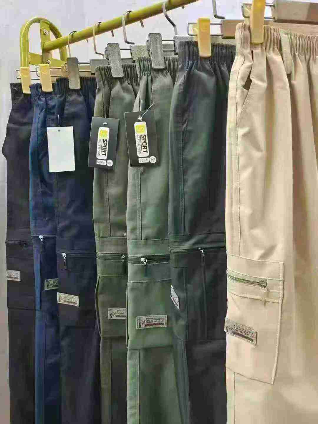 3000 Pcs Elastic Waist Straight Cargo Pants, Individual Pack, Sizes XL-XXXL - Image 9