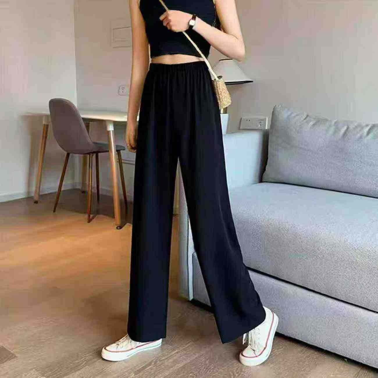 Korean Style Loose Wide-leg Straight Pants, 103 Pcs Clearance - Image 6