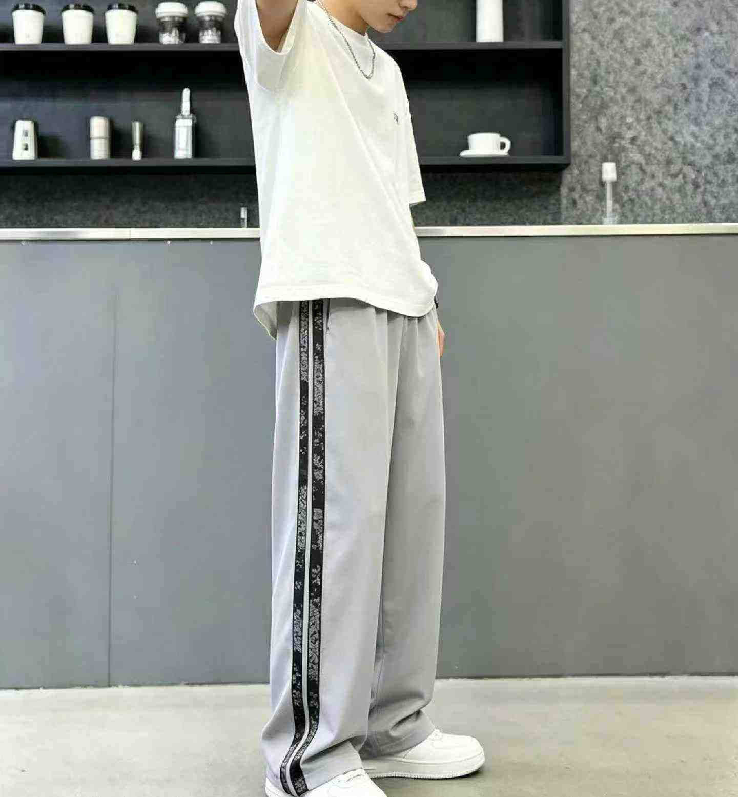 New Spring Summer Vintage Men's Ice Silk Casual Pants 130 Pieces - Image 8