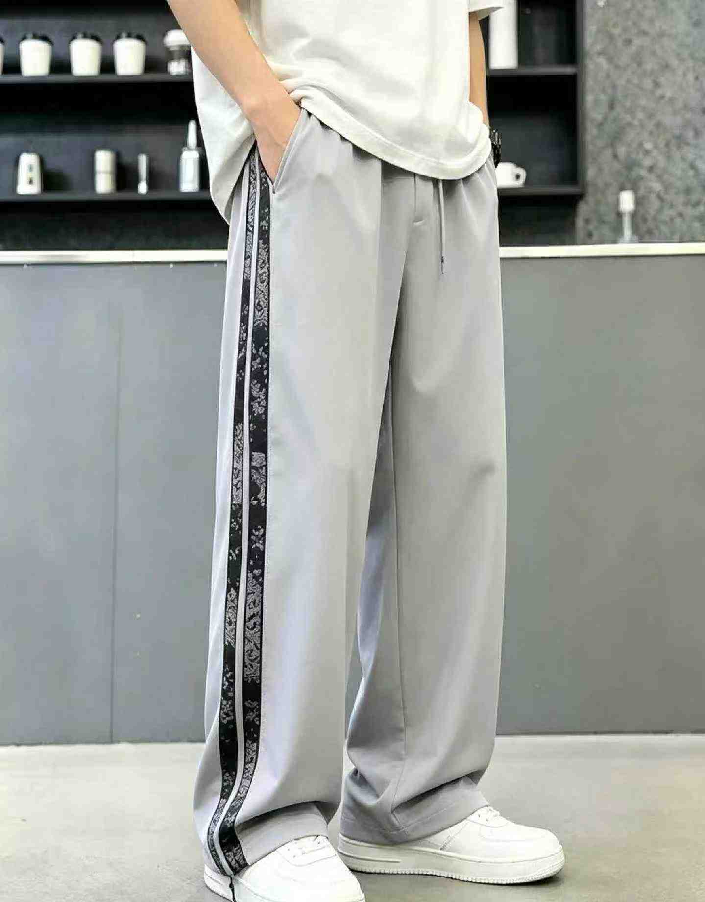 New Spring Summer Vintage Men's Ice Silk Casual Pants 130 Pieces - Image 9