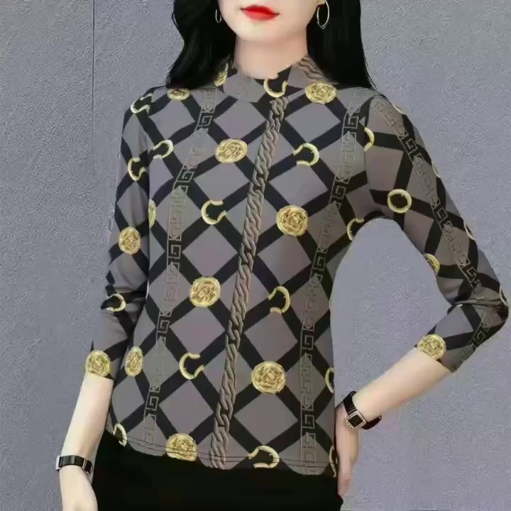 12000 قطعة تي شيرت بنقوش دوبامين ذات تصميم كوري لفصلي الخريف والشتاء - Image 1