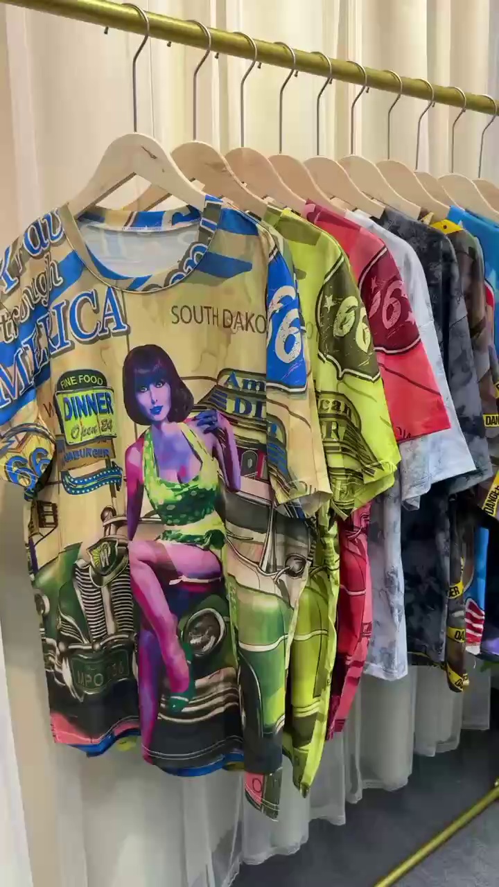 1100 Adet Kadın Dış Ticaret Kısa Kollu Tişörtleri, Bireysel Paketli, Beden M-2XL - Image 2