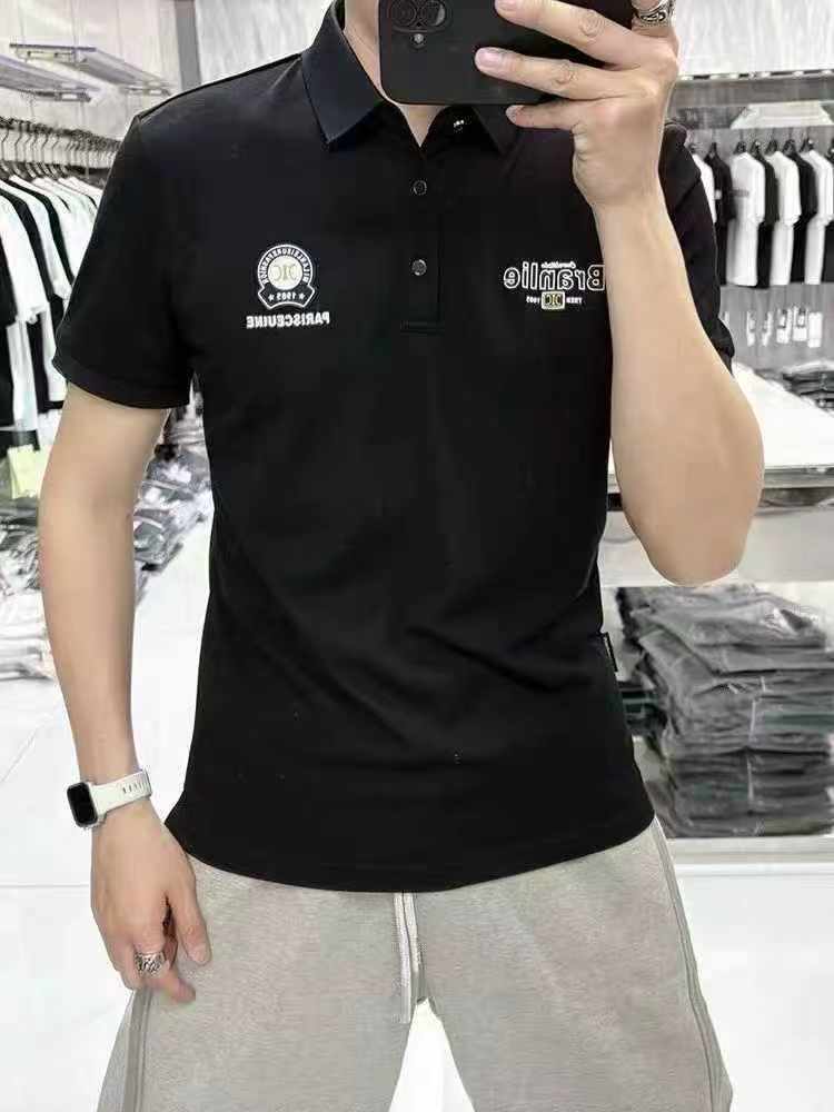 2400 Buah Kaos Polo Pria Trendi Lengan Pendek Bordir - Image 1