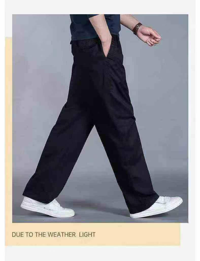 Pantalons décontractés droits pour hommes en coton pur, 1051 pièces - Image 1