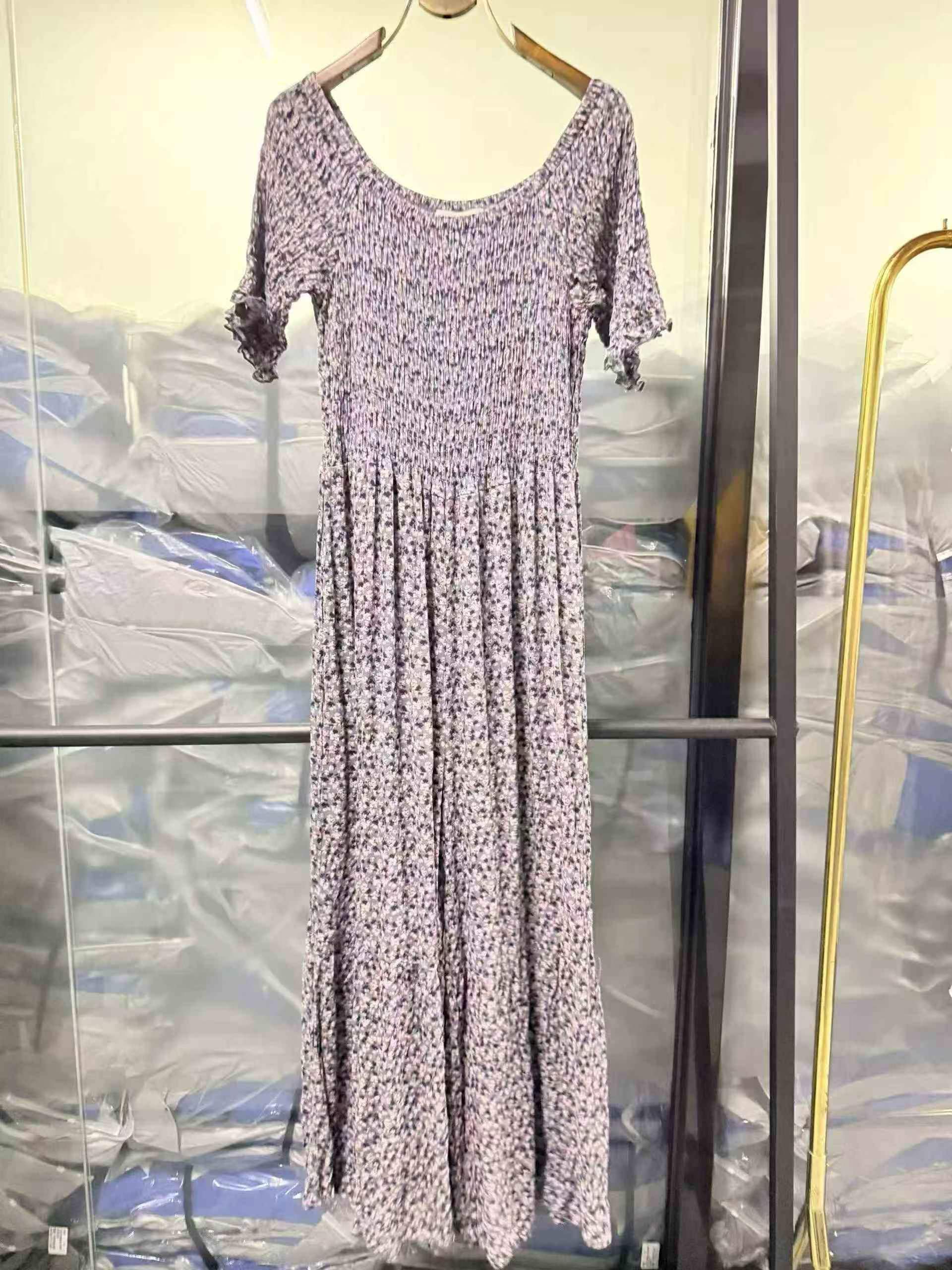 Novos Vestidos Florais de Algodão de Primavera e Verão, S-2XL, Cerca de 880 peças - Image 1