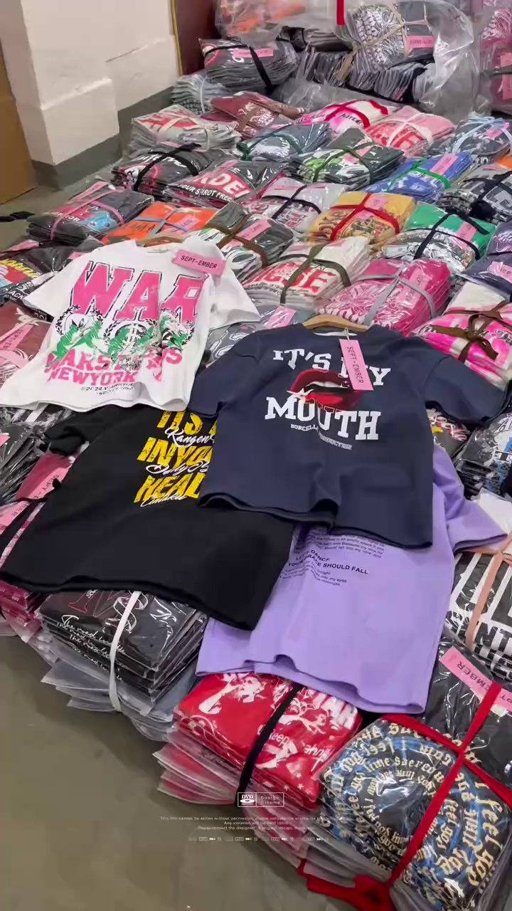 Nuevas camisetas europeas unisex de algodón pesado de corte oversize, liquidación a granel - Image 2