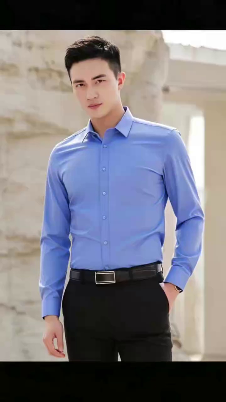 6000 Pcs Men's Business Long Sleeve Shirts Stock Clearance - Image 1
