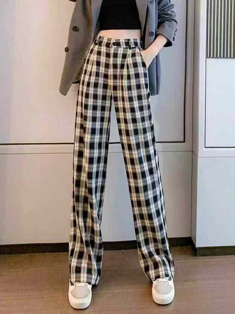 Summer Thin High Waist Loose Floor-length Casual Pants, 140 Pieces, 2 Colors, S-2XL, Independent Packaging - Image 1