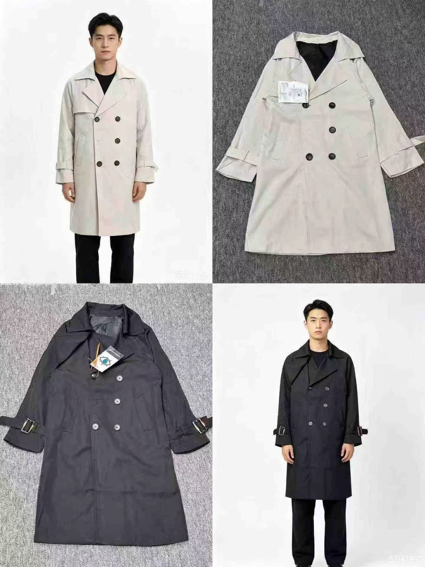 Branded Men's Outerwear Jackets Trench Coats, Total About 7900 Pieces - Image 1