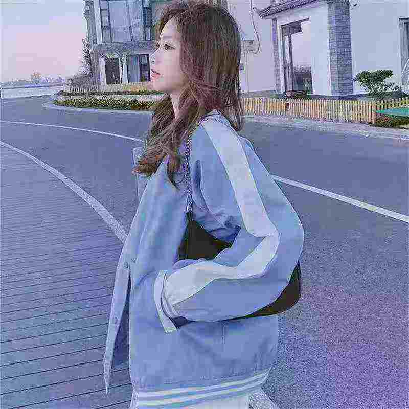 About 300pcs High Quality Couple College Style Solid Baseball Jackets - Image 1