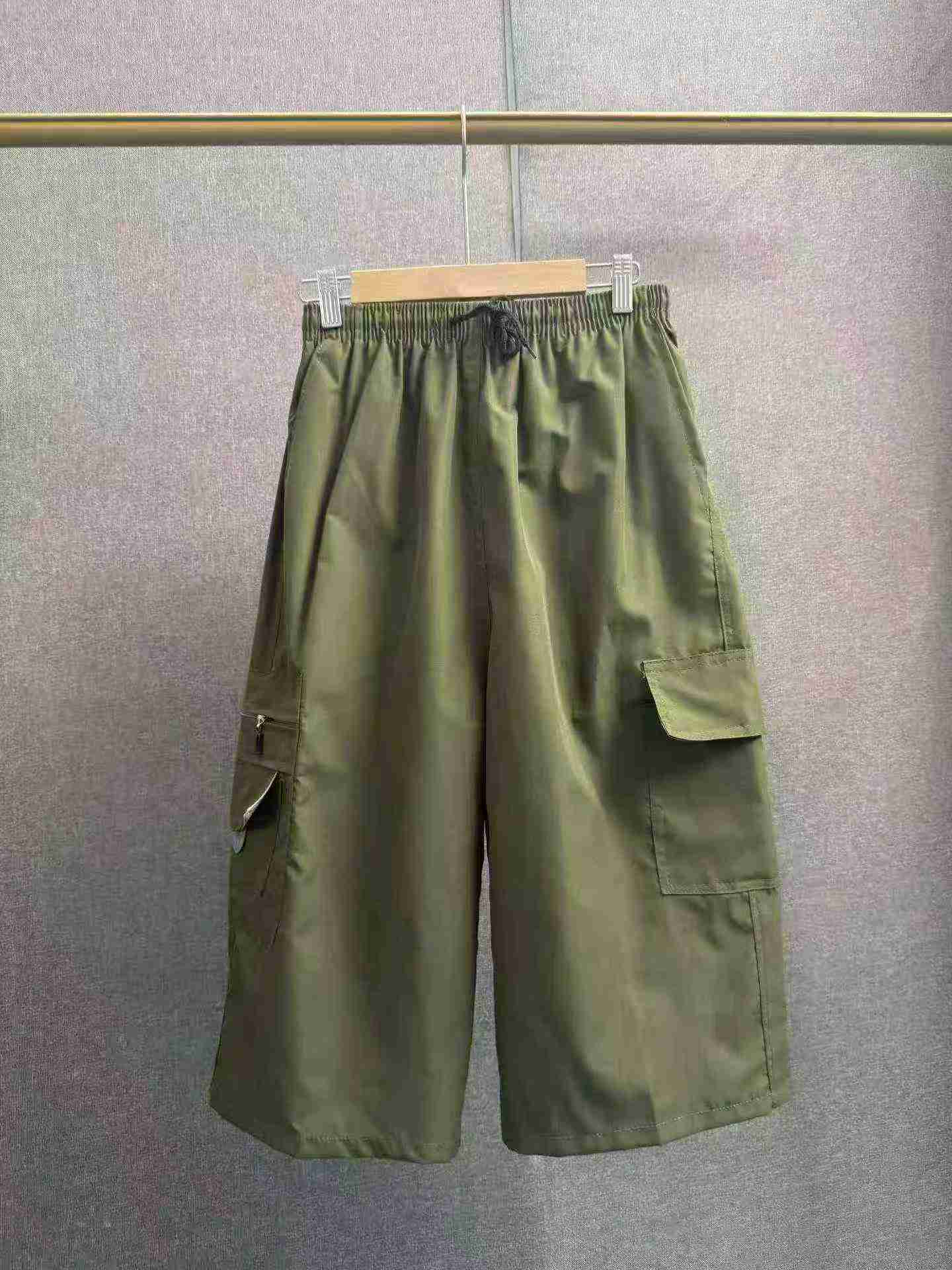 Approx 8880 Pcs Men's Summer Cotton Loose Multi-pocket Casual Work Cropped Pants - Image 1