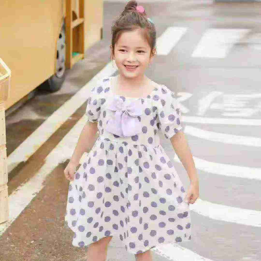 1400 Pieces Kids Cotton Dresses - Image 1