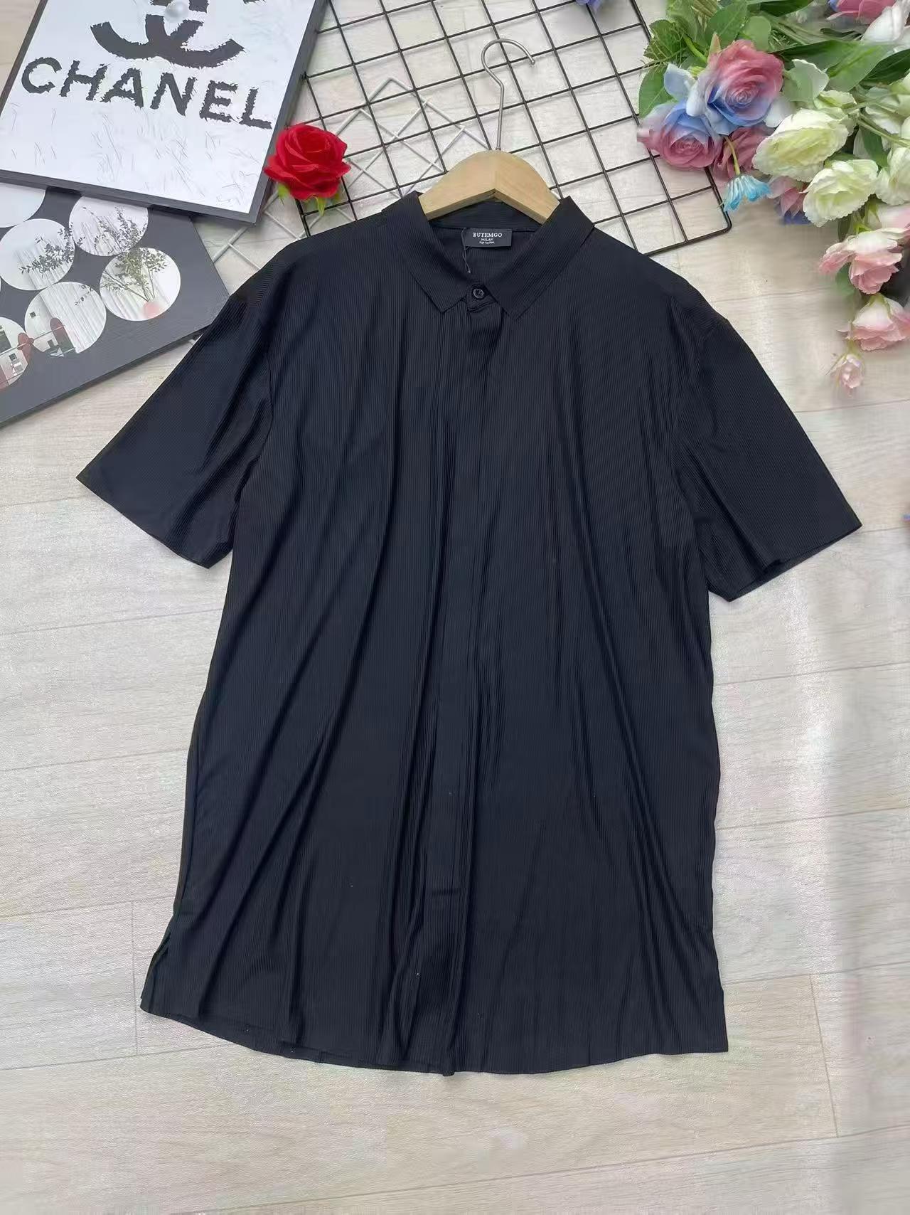 Men's High Stretch Ice Silk Short Sleeve Shirts, 444 Pcs With Individual Packaging - Image 1