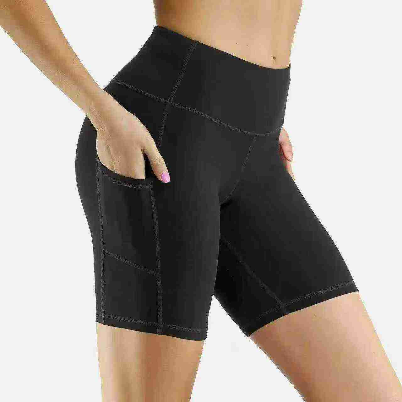1230 Pieces Women's Yoga Shorts With Individual Packaging - Image 1