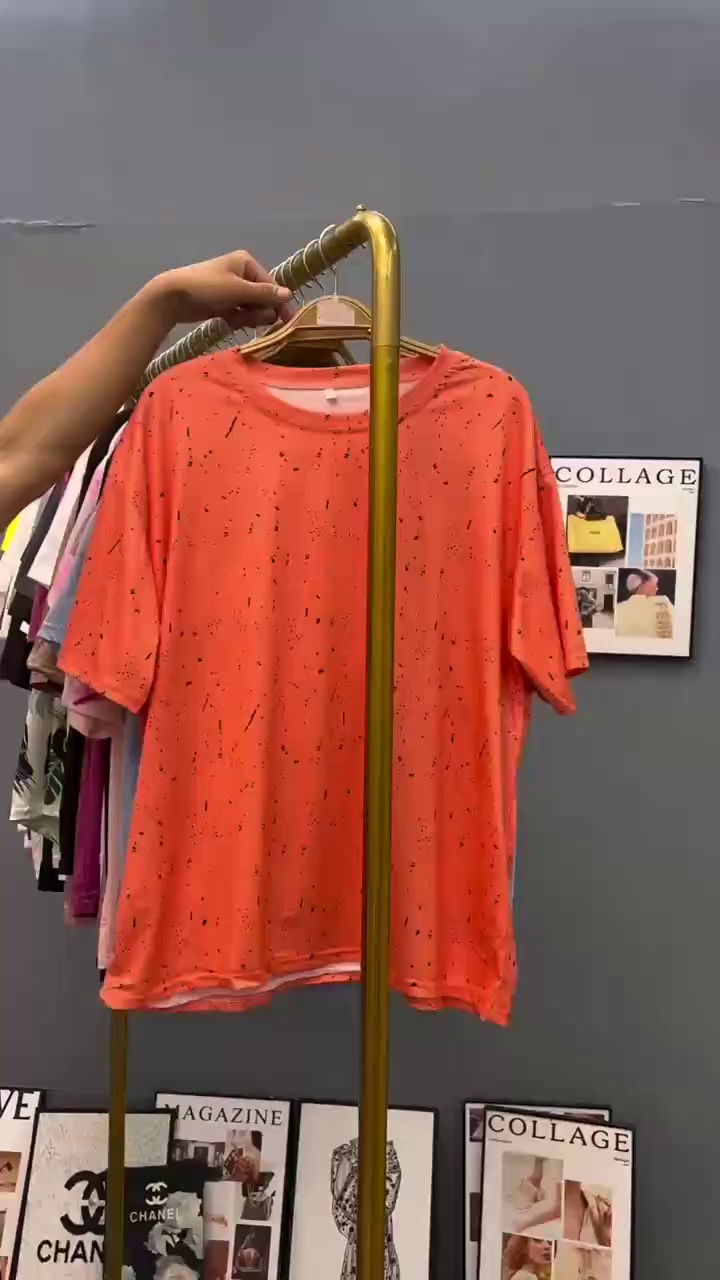 15 000 pièces de T-shirts amples imprimés de commerce extérieur - Image 2