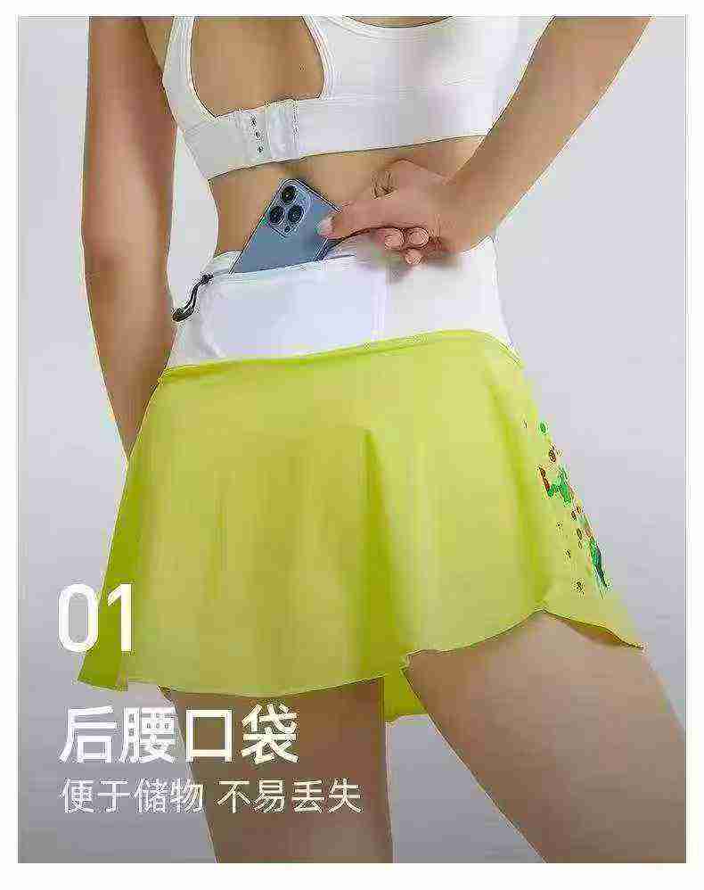 1354 Pcs Sports Mini Skirts With Safety Pants & Pockets, XS-S-M, Individual Packaging - Image 1