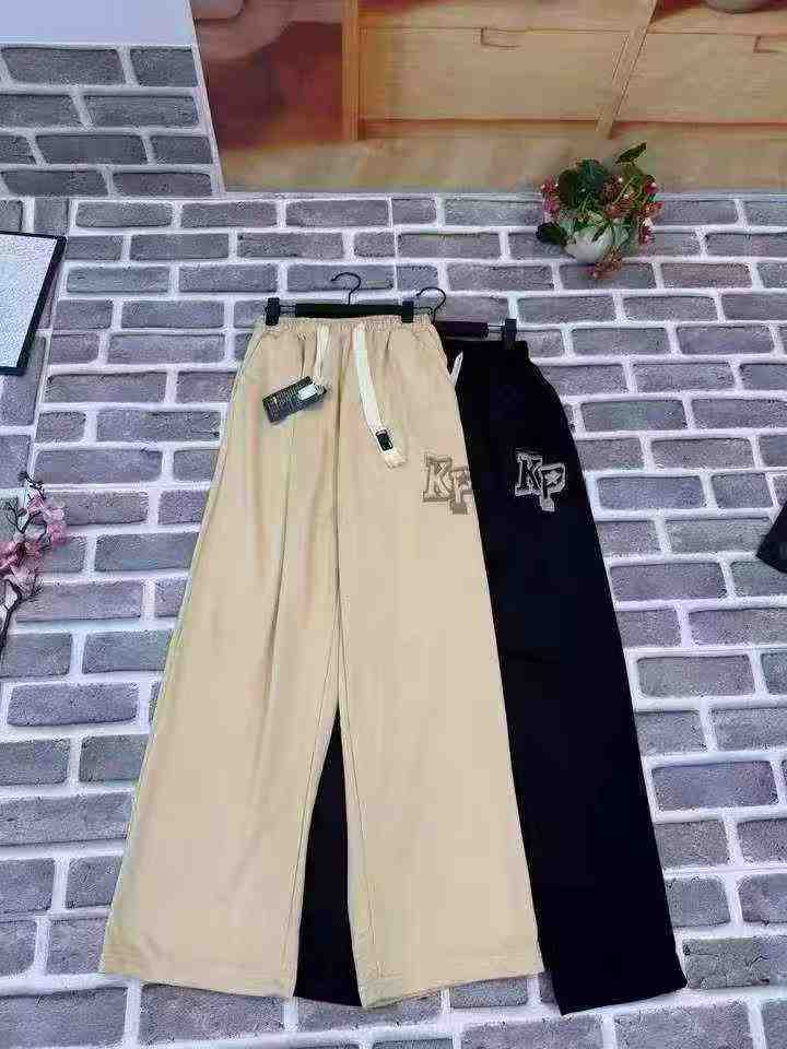 Calças de Moletom Masculinas de Estilo Americano, Modelo Solto de Perna Larga, 454 Peças - Image 1