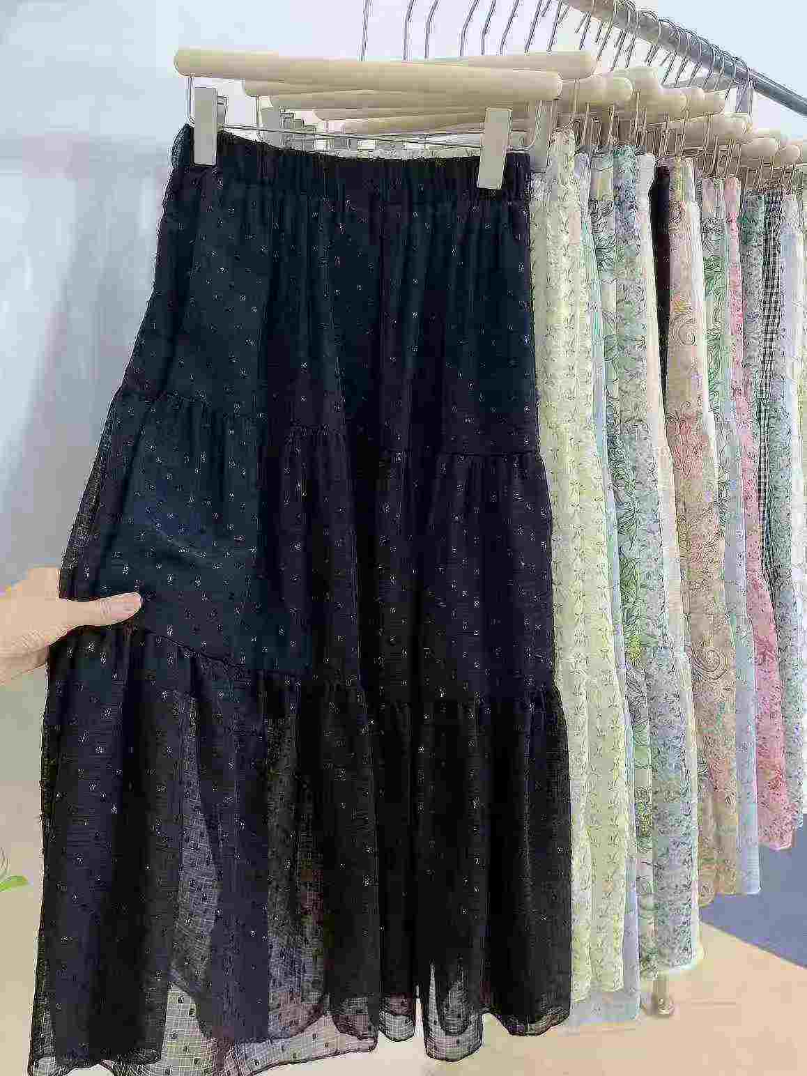 Brand New Stock Lot 1200pcs Women's Chiffon Floral Skirts - Image 1