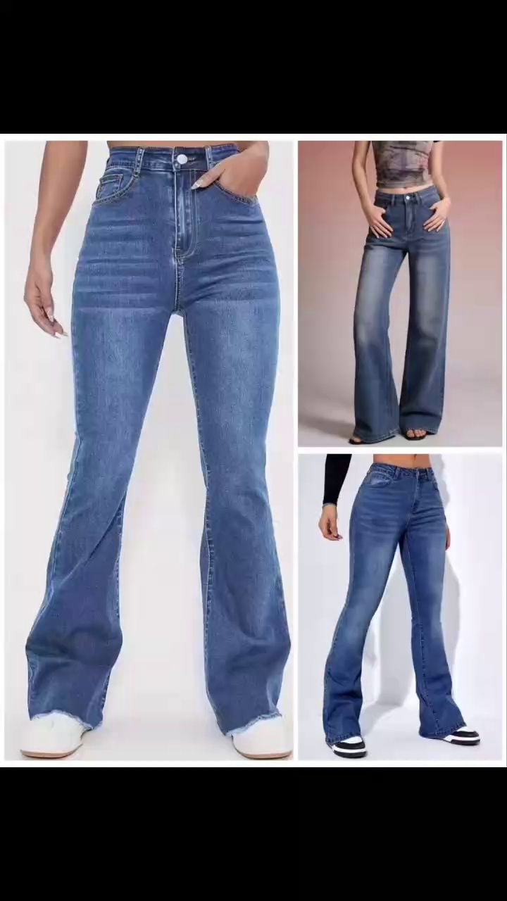 About 500 Pcs American Style Loose Plus Size Women's Jeans Stock Clearance - Image 1