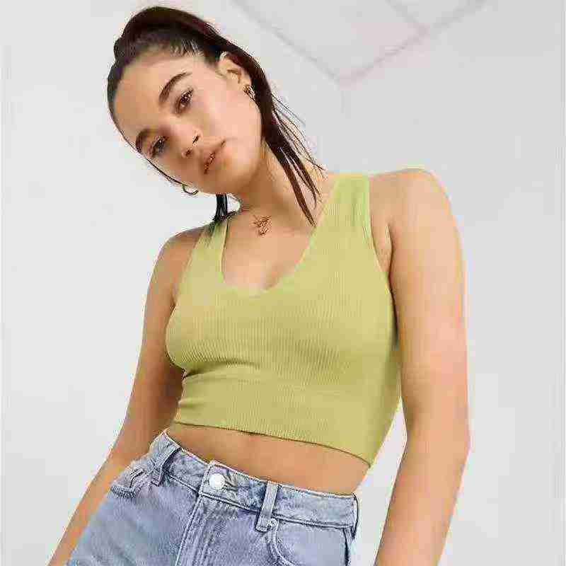 430 Pcs CHYRll Brand High Stretch Ribbed Sports Yoga Tank Tops - Image 1
