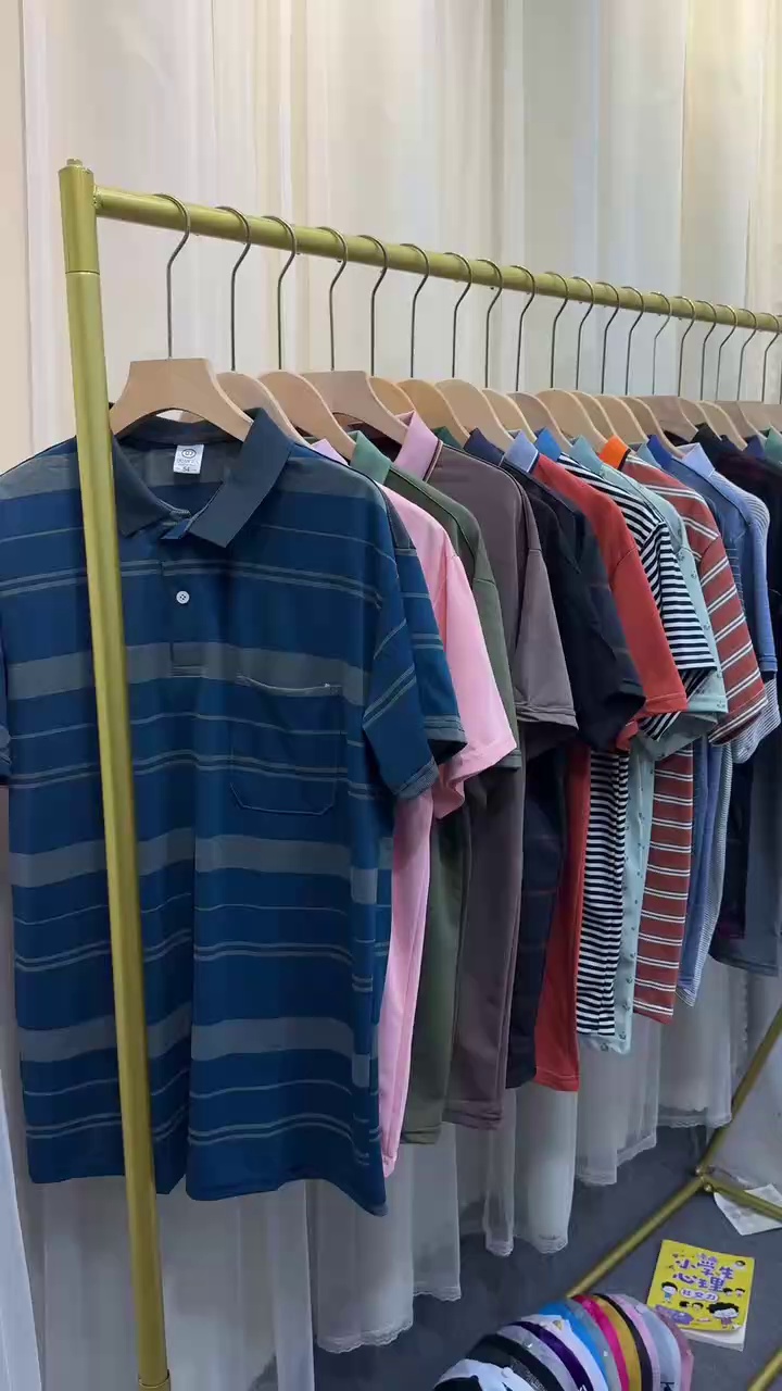 20000 Pieces Men's Plus Size Summer Short Sleeve Polo Shirts - Image 2