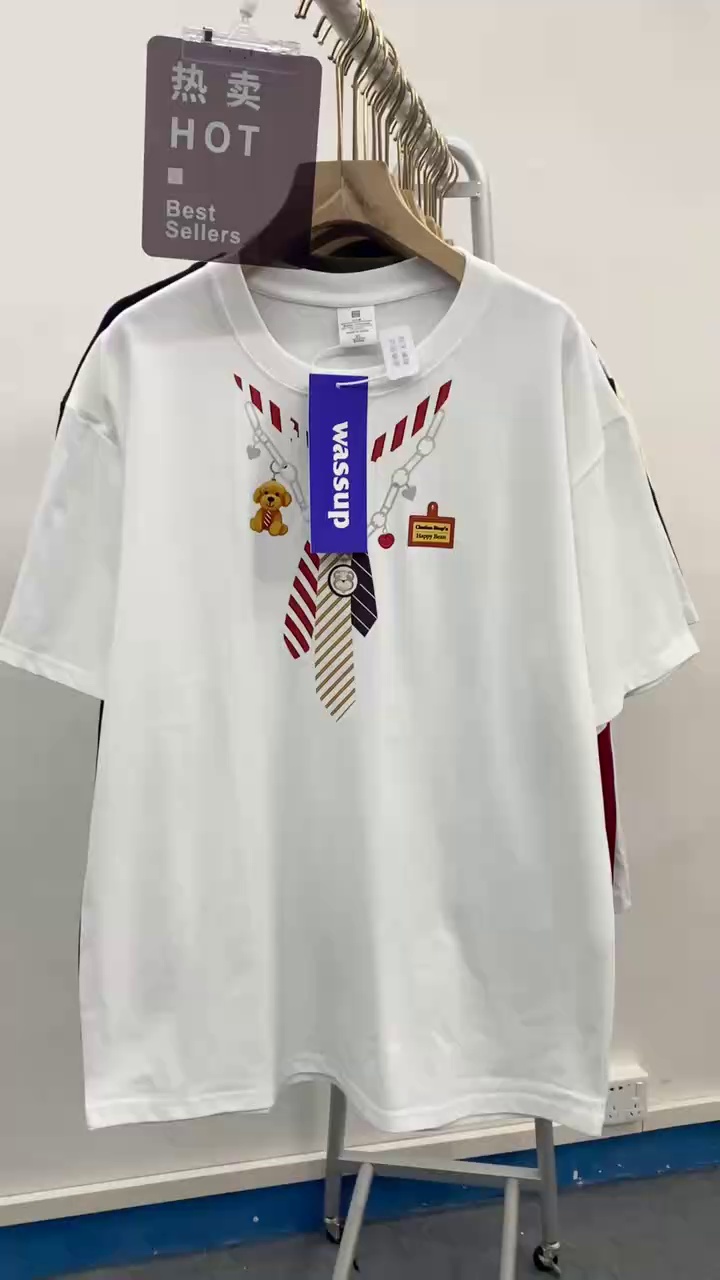 1500 Pcs Trendy Brand Cotton Short Sleeve T-Shirts - Image 2