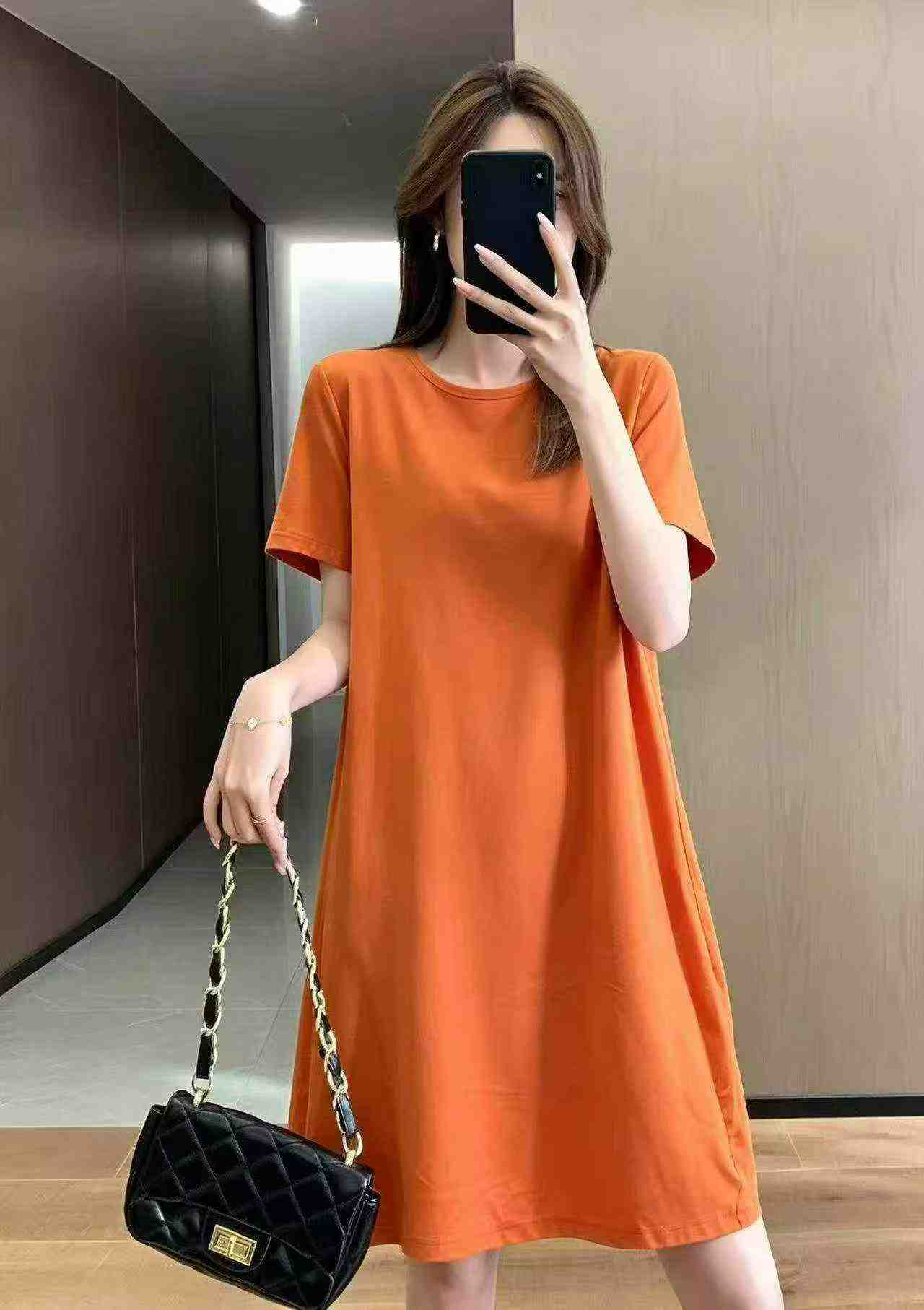 707 Keping Gaun T-Shirt Lengan Pendek Longgar Dagangan Luar - Image 1