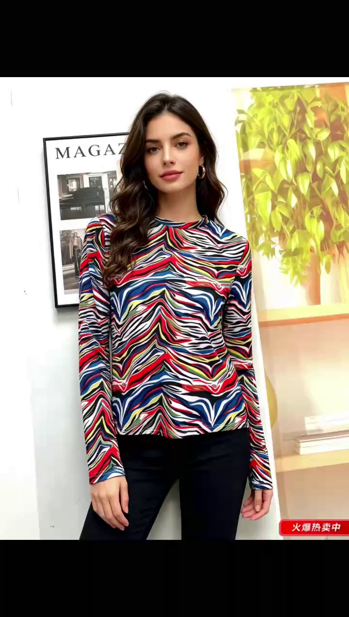 European-American Fashion Slim Fit Long Sleeve Tops About 8000 Pcs - Image 2