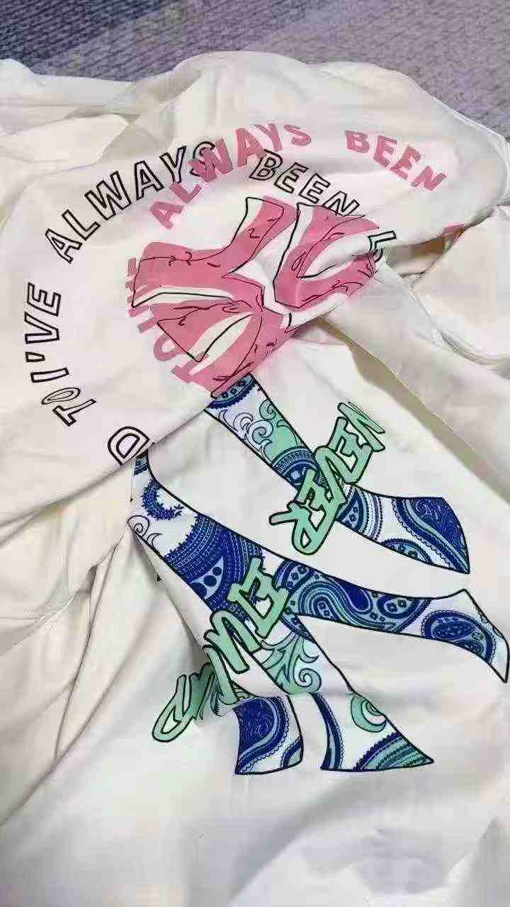 1680 Peças Moletons Estampados de Fleece Soltos, Gola Redonda, de Dupla Face Lados A e B, Unissexo de Marcas de Tendência - Image 1