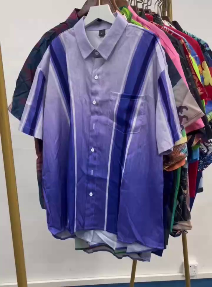 3000 Pieces Plus Size Printed Short Sleeve Shirts - Image 2